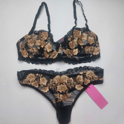 ست شورت و سوتین زنانه برتا کد 2420MZ رنگ مشکی