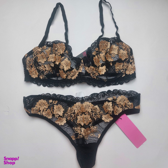 ست شورت و سوتین زنانه برتا کد 2420MZ رنگ مشکی