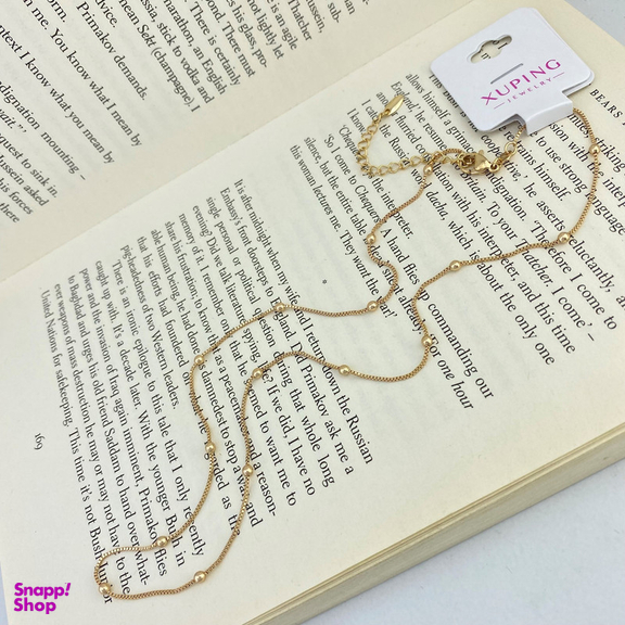 زنجیر زنانه ژوپینگ مدل توپی کد N4151