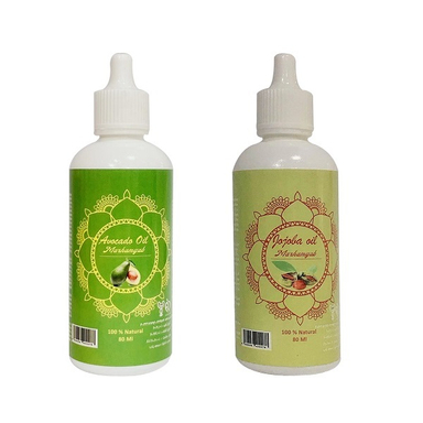روغن تقویت کننده ناخن مرهم یاب مدل جوجوبا و آووکادو حجم 80 میلی لیتر  مجموعه 2 عددی