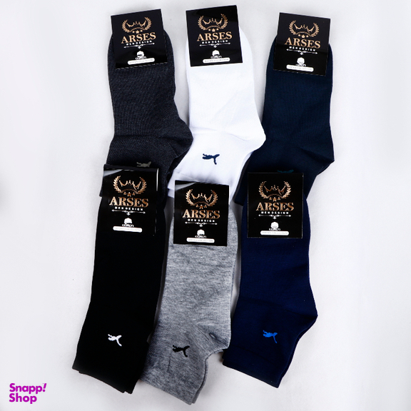 جوراب مردانه آرسس مدل نیم ساق کد 512 بسته 6 عددی