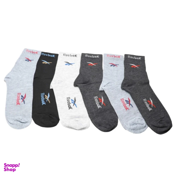 جوراب مردانه آکام مدل Reebok مجموعه 6 عددی