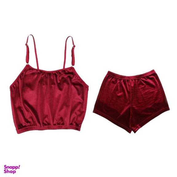 ست لباس خواب زنانه کد 90023 رنگ قرمز