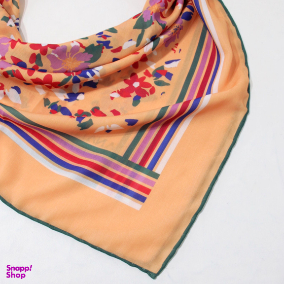 روسری زنانه آنالیا مدل نخی خنک تابستانی طرح گل ریز کد ana-5026