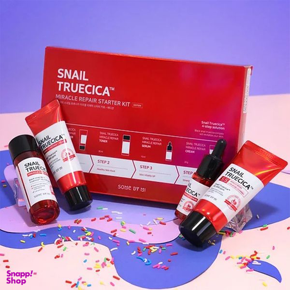 مجموعه مراقبت از پوست سام بای می مدل Snail Truecica مجموعه 4 عددی