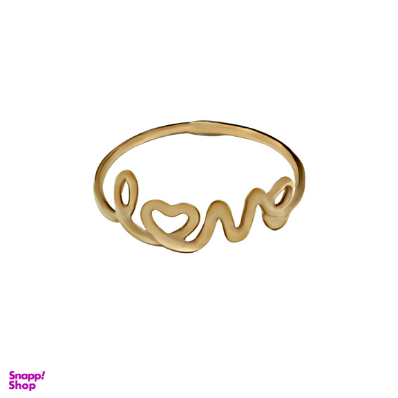 انگشتر طلا 18 عیار زنانه طلاجات مدل لاو کد 1032 سایز 54