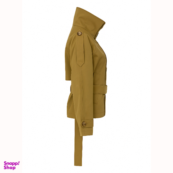 کت زنانه ترنچ مدل t766 رنگ شتری روشن