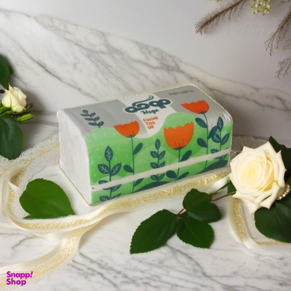 دستمال کاغذی 250 برگ موگه مدل دو لایه بسته 8 عددی