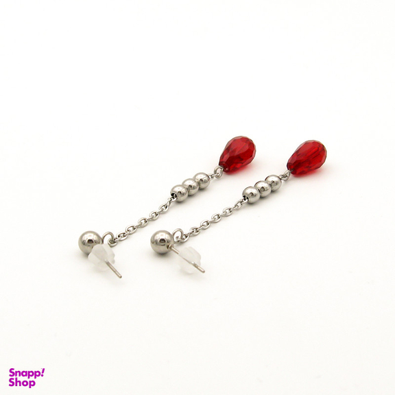 گوشواره زنانه مانچو مدل آویز سرخ کد ef031
