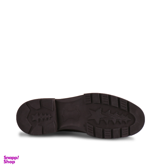 نیم بوت چرم طبیعی مردانه مونو کد J5525-088 رنگ قهوه ای تیره