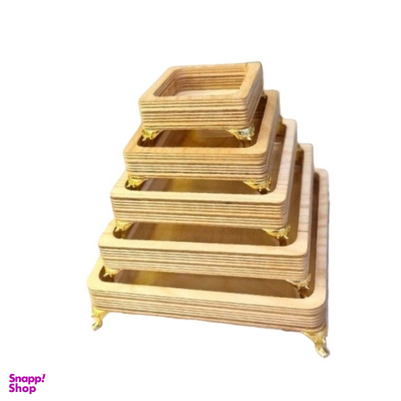 ست سرو 5 تکه مدل مربع پایه دار کد 116