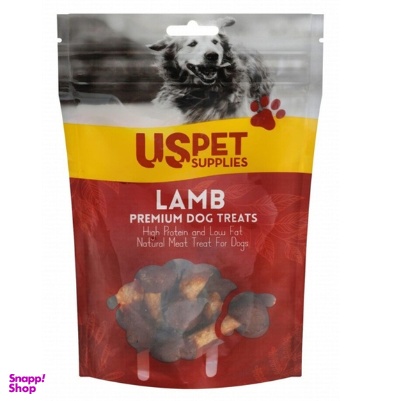 تشویقی سگ یو اس پت مدل دمبلی طعم بره وزن 100 گرم