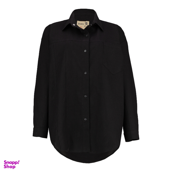 مانتو زنانه السانا مدل رمیصا کد 221801 رنگ مشکی