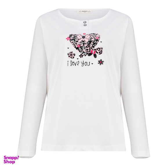 ست بلوز و شلوار راحتی زنانه کد 1046 رنگ سفید