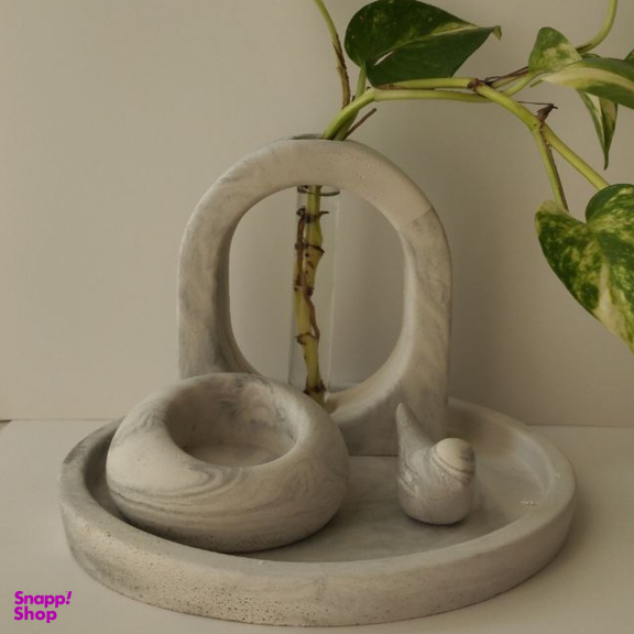 ست دکوری رومیزی کد 02 مجموعه 4 عددی