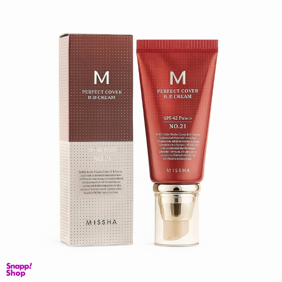 ضد آفتاب رنگی میشا کد 21 رنگ بژ روشن حجم 50 میلی لیتر