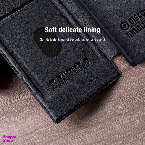 کیف کلاسوری نیلکین مدل Qin Pro Leather Case مناسب برای گوشی موبایل سامسونگ Galaxy S23 Ultra