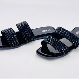 صندل زنانه دوریس مدل آسمان دو بند رنگ مشکی