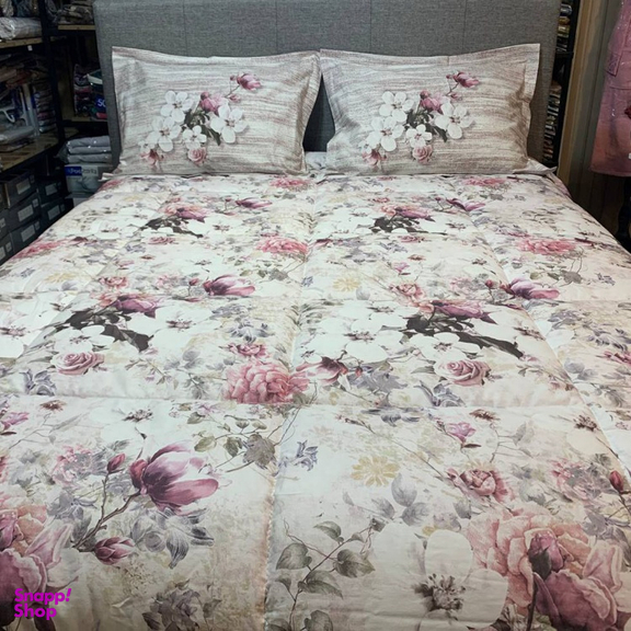 ست سه تکه لحاف یک نفره رزین تاژ ملرز طرح Jaklin