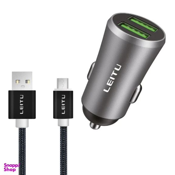 شارژر فندکی 15 وات لیتو مدل LC-C11 به همراه کابل MicroUSB