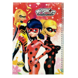 دفتر مشق 50 برگ سیمی مدل دخترانه کد MJ1 بسته 4 عددی