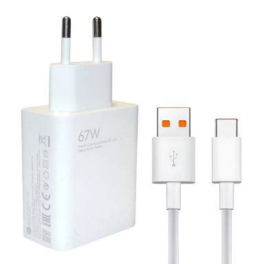 شارژر دیواری 67 وات شیائومی مدل 67W به همراه کابل USB Type-C