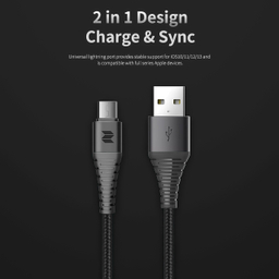 کابل تبدیل USB  به MicroUSB  راک اسپیس مدل RCB0733 طول 1.2 متر