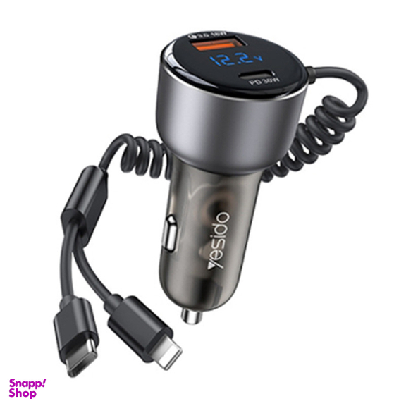 شارژر فندکی سوپر فست شارژ یسیدو مدل Y58 60W PD+QC3