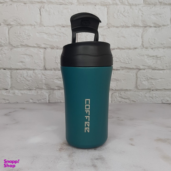 ماگ سفری مدل دو قفله coffee گنجایش 0.4 لیتر