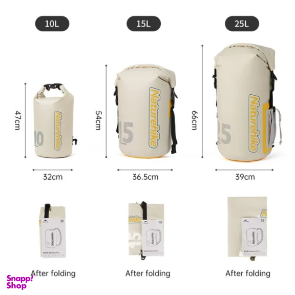 کوله ضد آب 15 ليتر نیچرهایک مدل Backpack waterproof bag کد CNK2300BS017