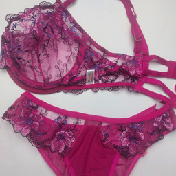 ست سوتین و شورت زنانه نوشه پوش کد 88932 رنگ بنفش