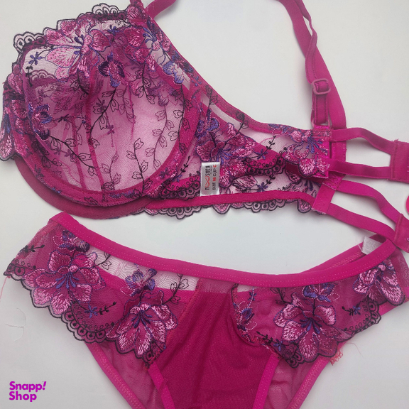 ست سوتین و شورت زنانه نوشه پوش کد 88932 رنگ بنفش