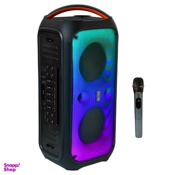 اسپیکر پارتی باکس بلوتوثی قابل حمل اکسیژن مدل AX-102 به همراه میکروفون و ریموت کنترل