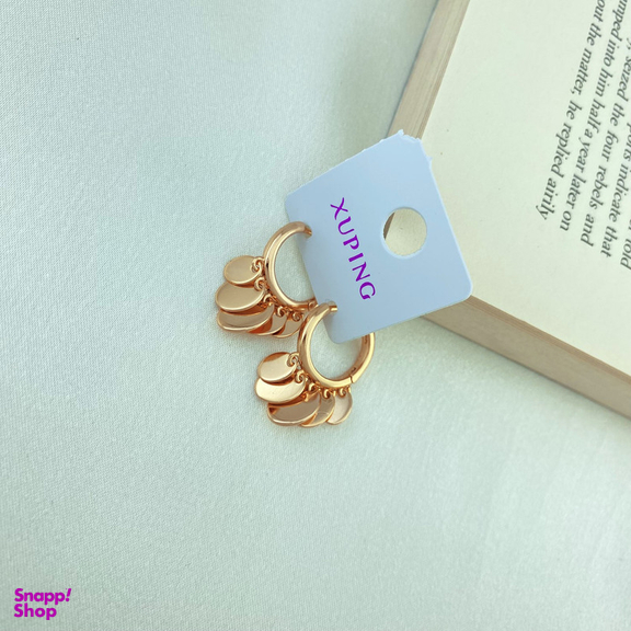 گوشواره زنانه ژوپینگ مدل سکه کد E4298