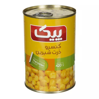 کنسرو ذرت شیرین پیک وزن 420 گرم
