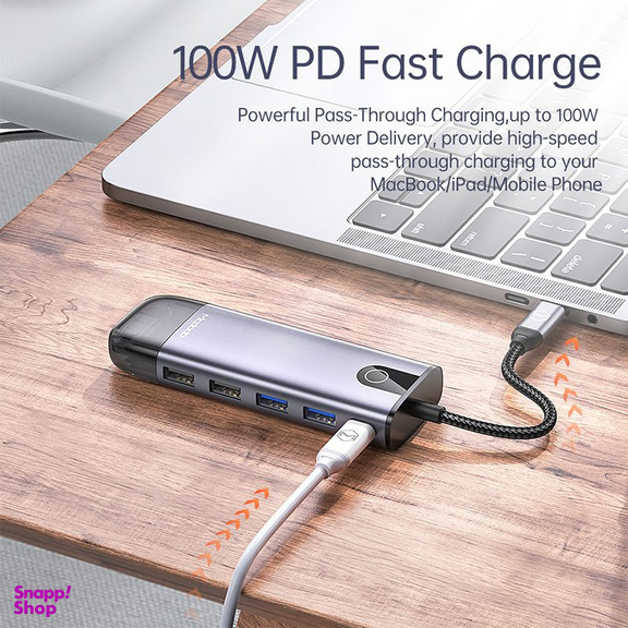 هاب 10 پورت USB-C مک دودو مدل HU-7420