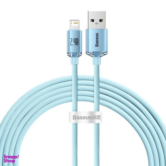 کابل USB به لایتنینگ باسئوس مدل Crystal Shine Series طول 2 متر