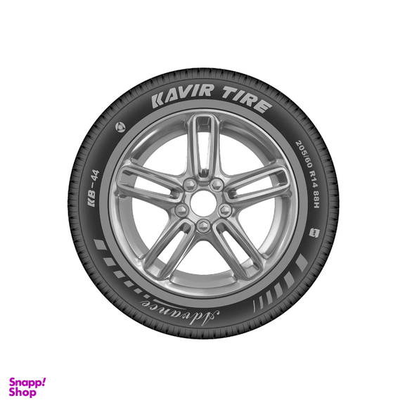 لاستیک خودرو کویر تایر مدل KB44 سایز 205/60/14 دو حلقه