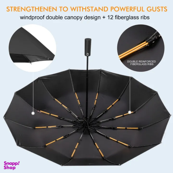 چتر اتومات 12 فنره فایبرگلاس مدل uv دار