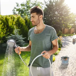 دوش و پمپ شارژی قابل حمل پرودو مدل PD-LFST021-OG Portable Electric Shower Pump