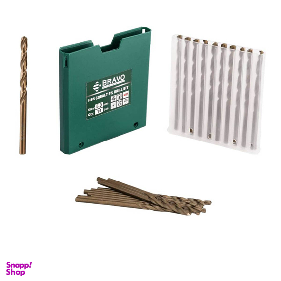 مته 5 درصد کبالت براوو مدل 10.5 سایز 5 مجموعه 10 عددی