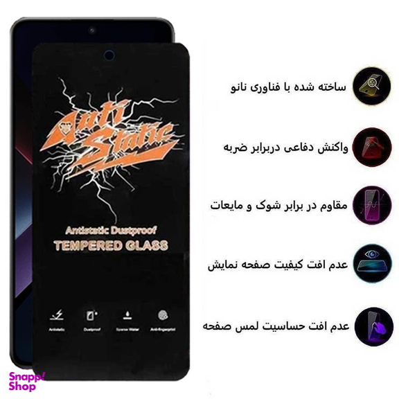 محافظ صفحه نمایش اپیکوی مدل Antistatic Dustproof مناسب برای گوشی موبایل شیائومی Poco X7 Pro / X6 Pro / Redmi Note 14 / Turbo 4
