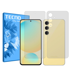 محافظ صفحه نمایش شفاف گوشی موبایل تکنو مناسب برای سامسونگ Galaxy S24 FE به همراه محافظ پشت گوشی