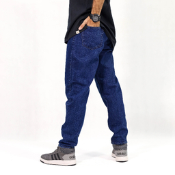 شلوار مام فیت مردانه کد 4055 رنگ آبی تیره