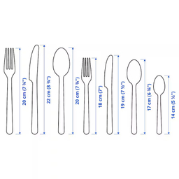 سرویس قاشق و چنگال 56 پارچه ایکیا کد 903.997.50