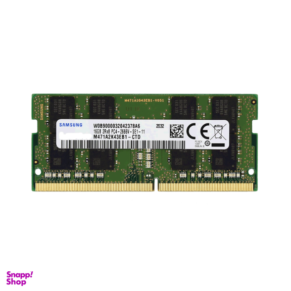 رم لپ تاپ سامسونگ مدل PC4 DDR4 دوکاناله 2666 مگاهرتز CL15 ظرفیت 16 گیگابایت