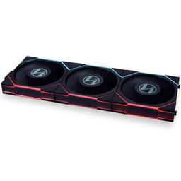 فن کیس لیان لی مدل UNI FAN TL LCD 120 3×1 REVERSE BLACK