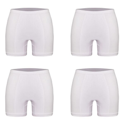 شورت مردانه ماییلدا مدل پادار پنبه ای کد 4702-4 رنگ سفید بسته 4 عددی