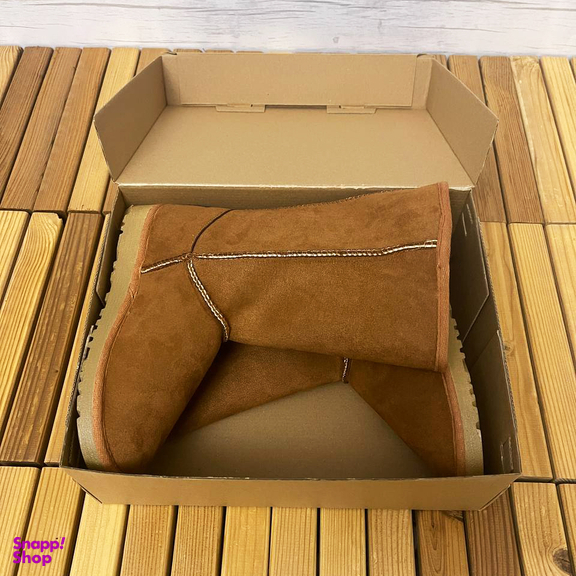 بوت زنانه طرح آگ کد 01 رنگ شتری