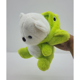 عروسک ناب سل مدل خرس فضایی کلاه دار پولیشی ارتفاع 25 سانتی متر